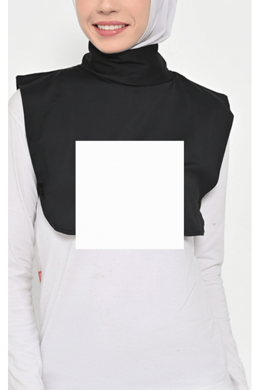 Naura Inner Neck Hijab Black